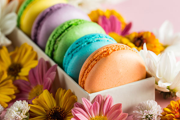 Box of macarons
