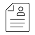 Lined paper with person icon